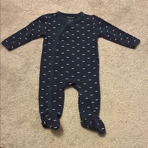 Navy Blue Footed One Piece